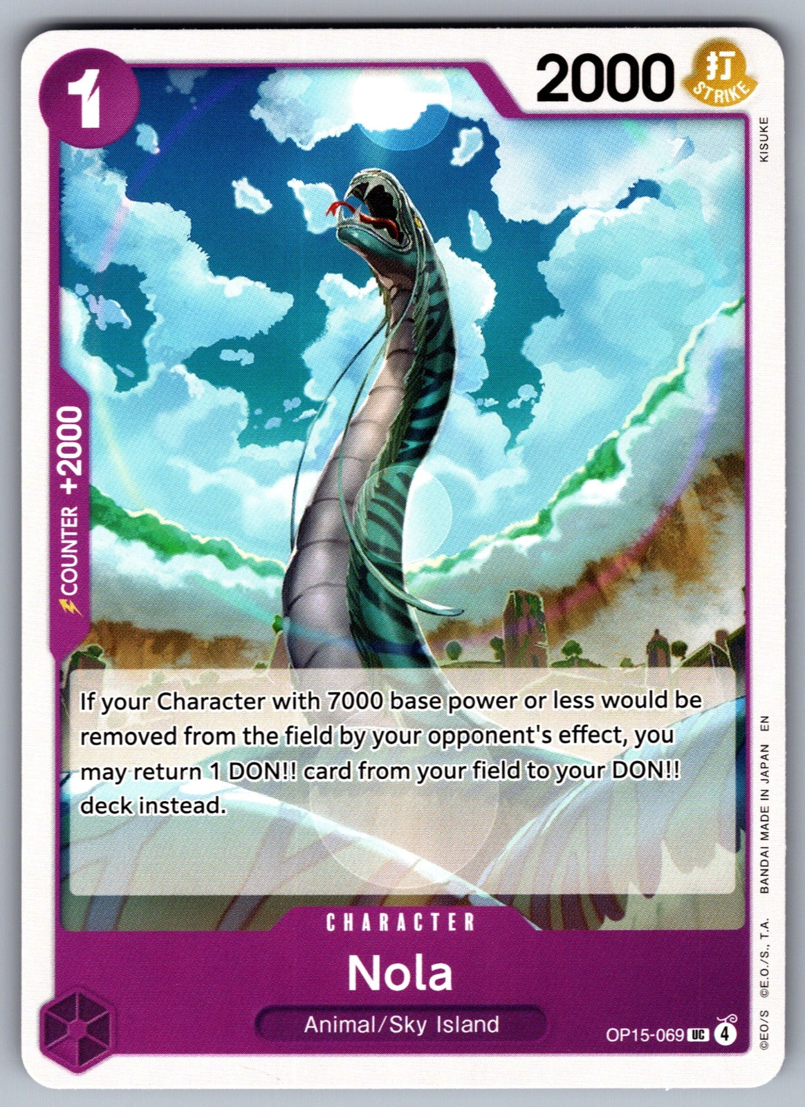 Nola UC Adventure on Kami's Island OP15-069 NM 2026