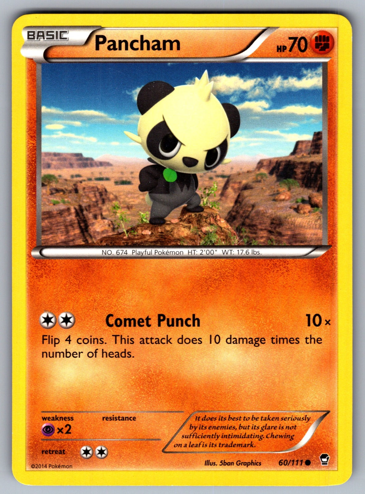 Pancham (60) Common XY - Furious Fists 60/111 LP 2014
