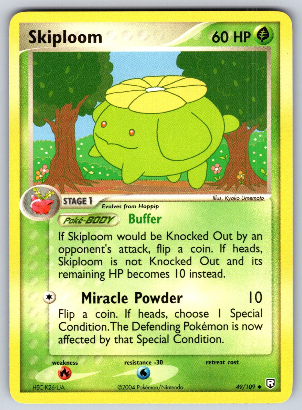 Skiploom Uncommon Team Rocket Returns 49/109 LP 2004
