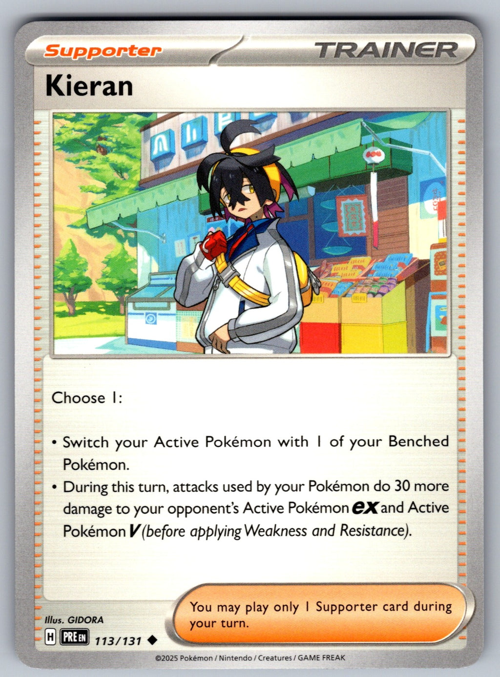 Kieran Uncommon SV: Prismatic Evolutions 113/131 NM 2025