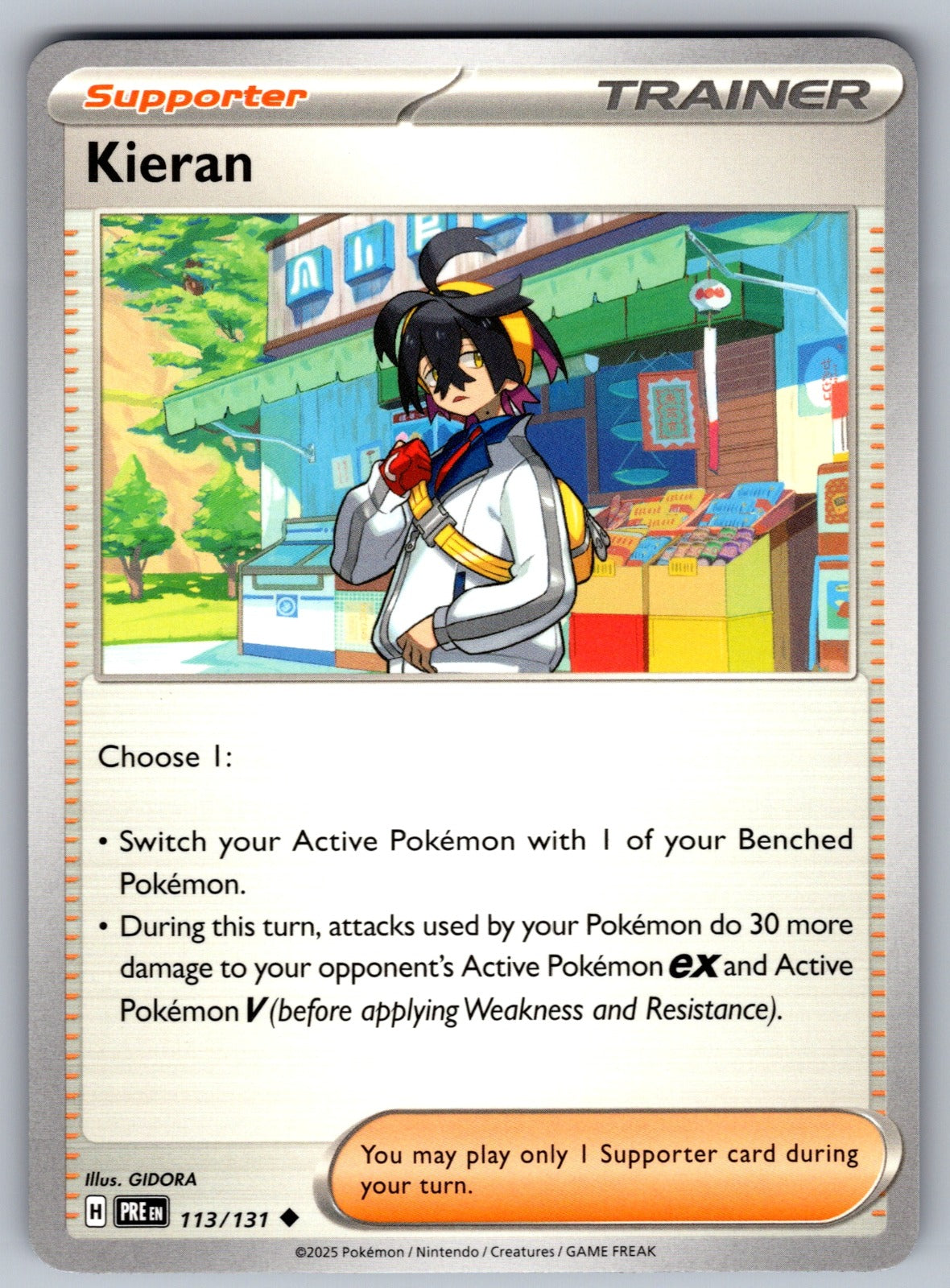 Kieran Uncommon SV: Prismatic Evolutions 113/131 NM 2025