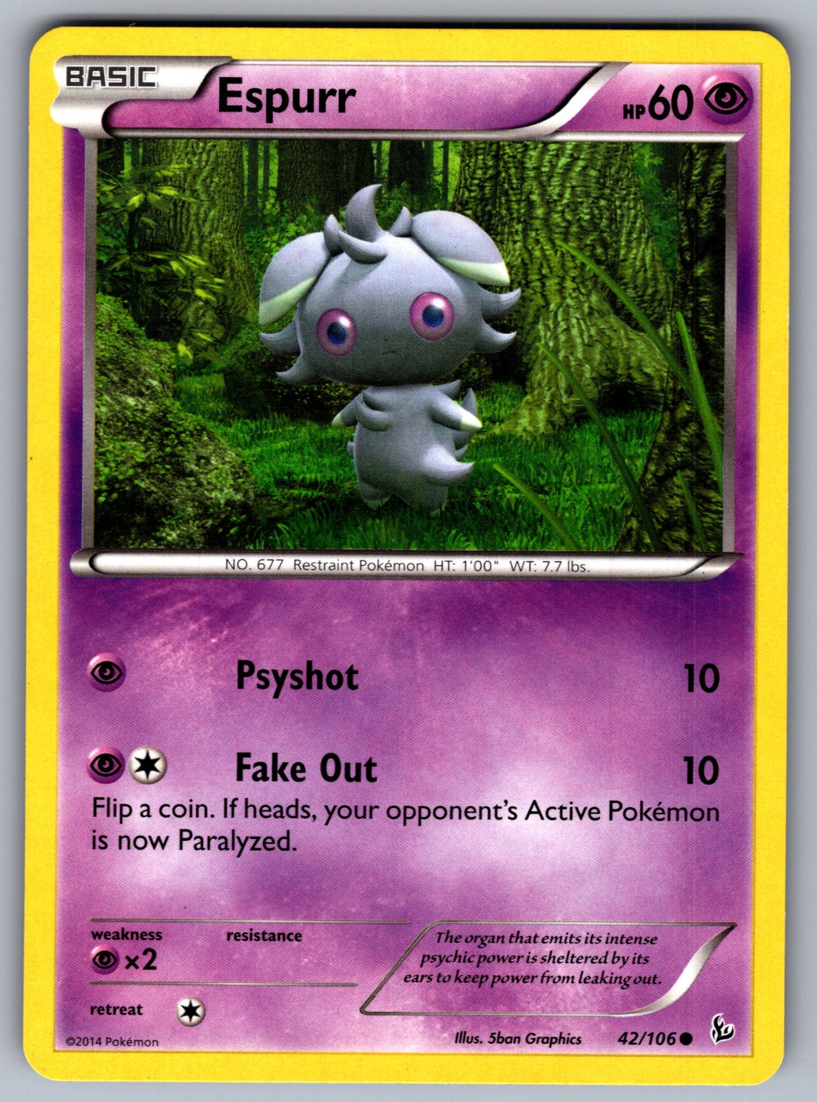 Espurr Common XY - Flashfire 42/106 LP 2014
