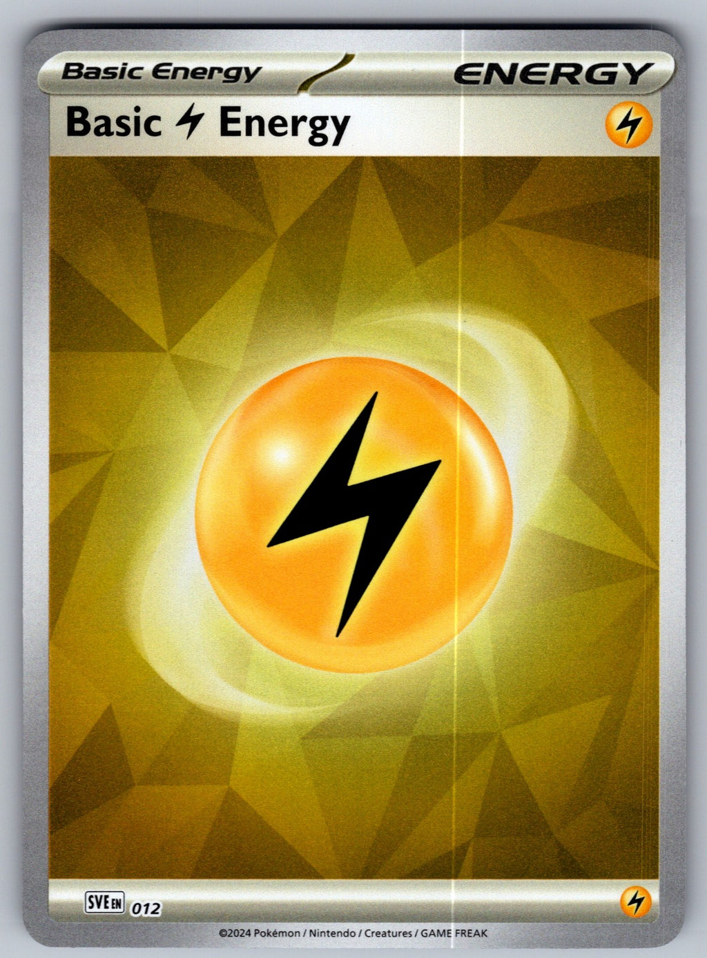 Basic Lightning Energy - Holo Common SVE: Scarlet & Violet Energies 012 NM 2023