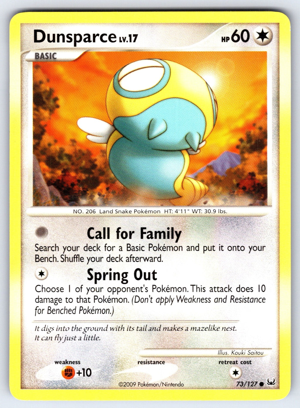 Dunsparce Common Platinum 73/127 LP 2009