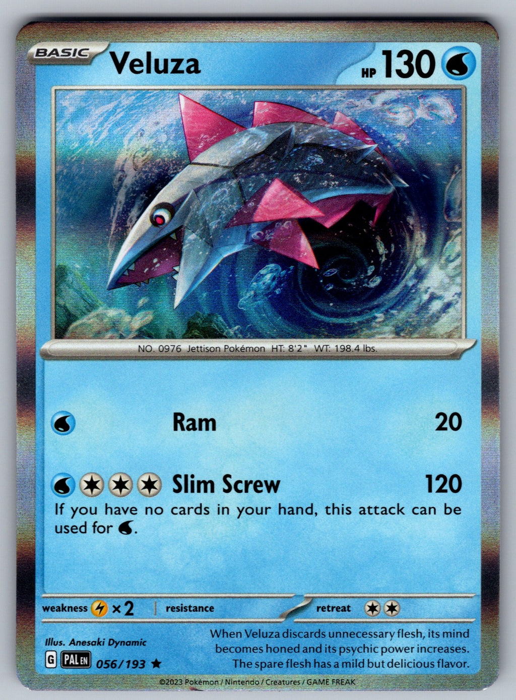 Veluza Holo Rare SV02: Paldea Evolved 056/193 NM 2023