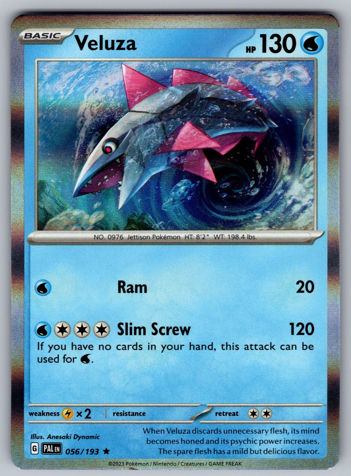 Veluza Holo Rare SV02: Paldea Evolved 056/193 NM 2023