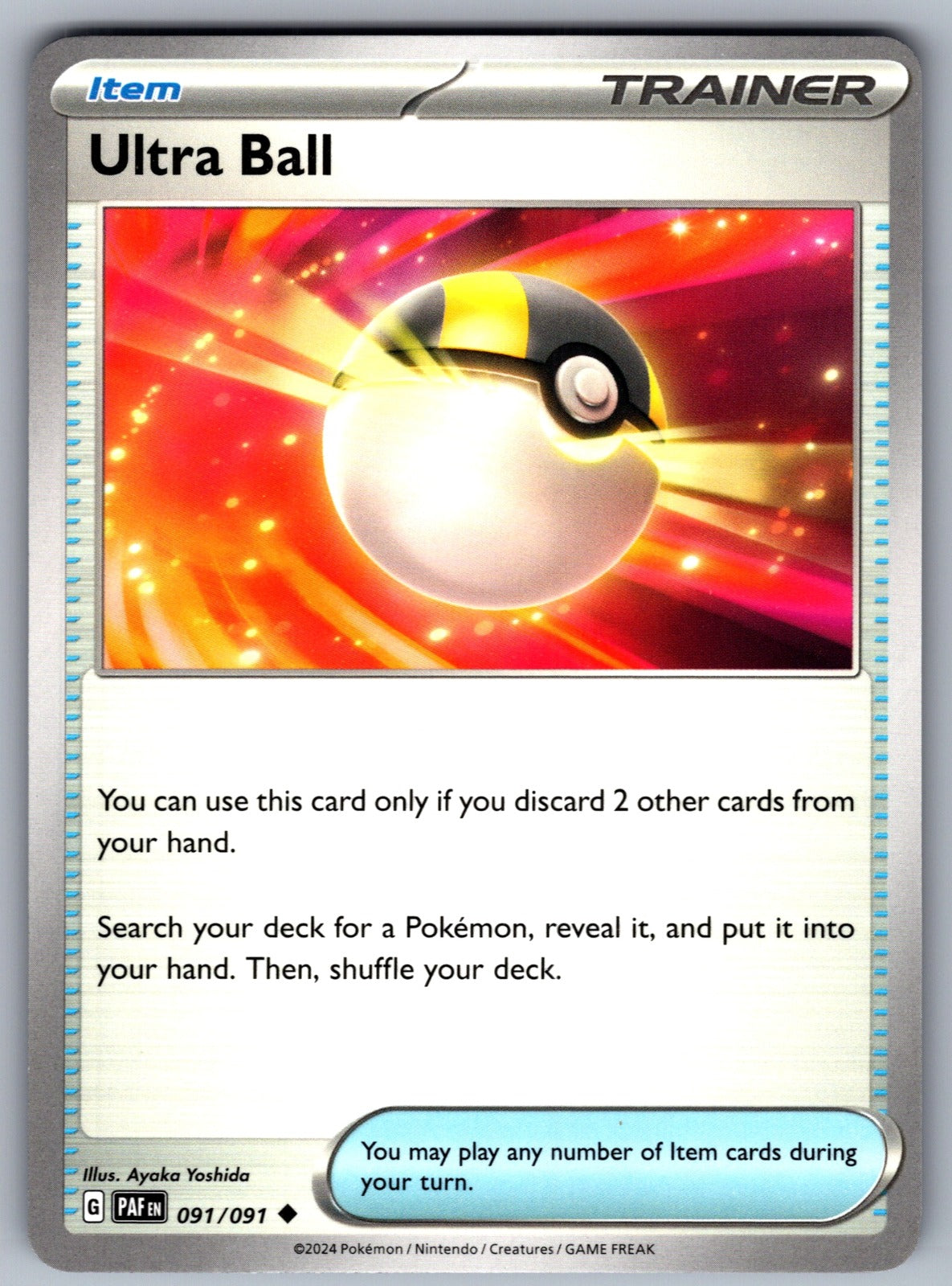 Ultra Ball Uncommon SV: Paldean Fates 091/091 NM 2024