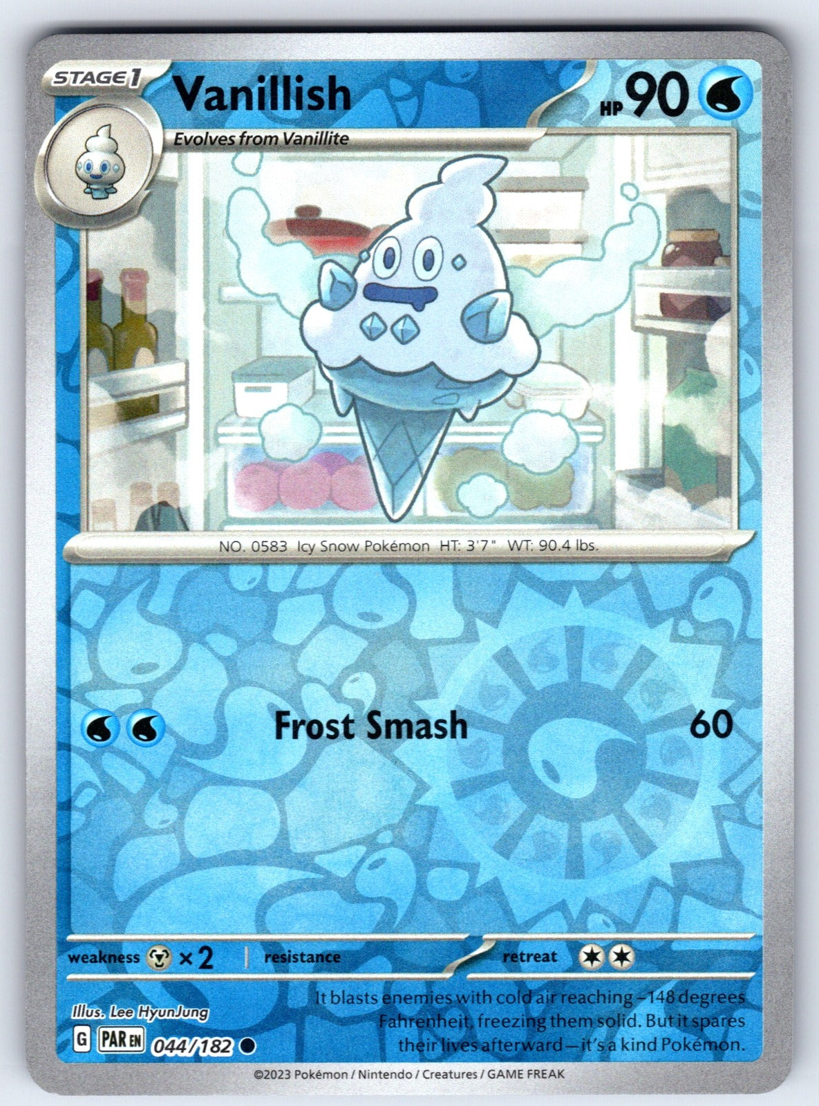 Vanillish Reverse Holo Common SV04: Paradox Rift 044/182 NM 2023