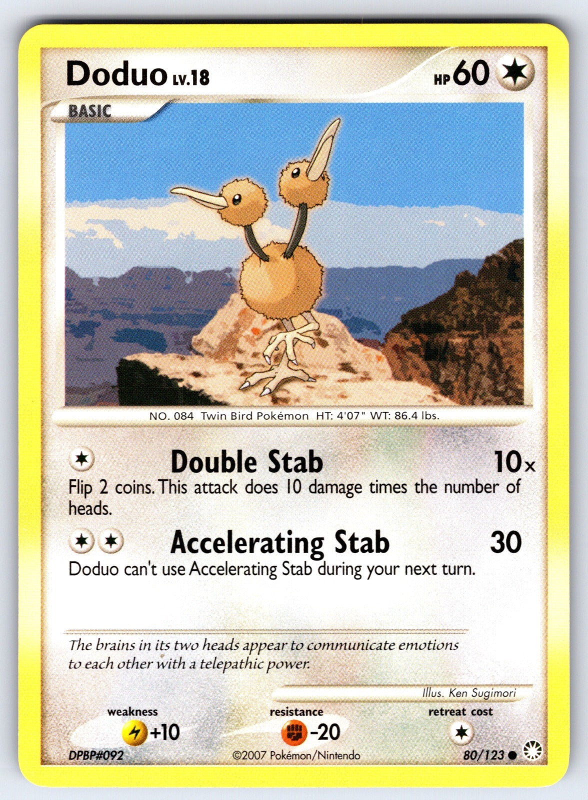 Doduo Common Mysterious Treasures 80/123 LP 2007