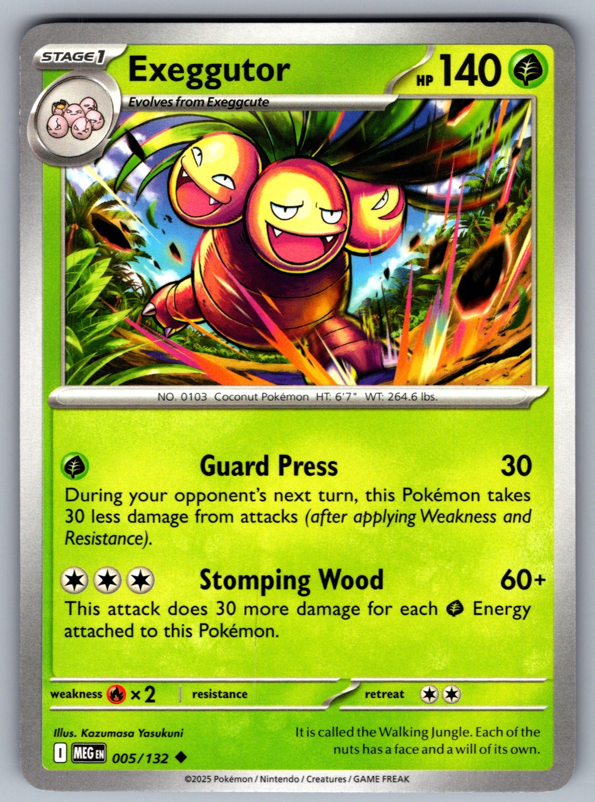 Exeggutor Uncommon ME01: Mega Evolution 005/132 NM 2025