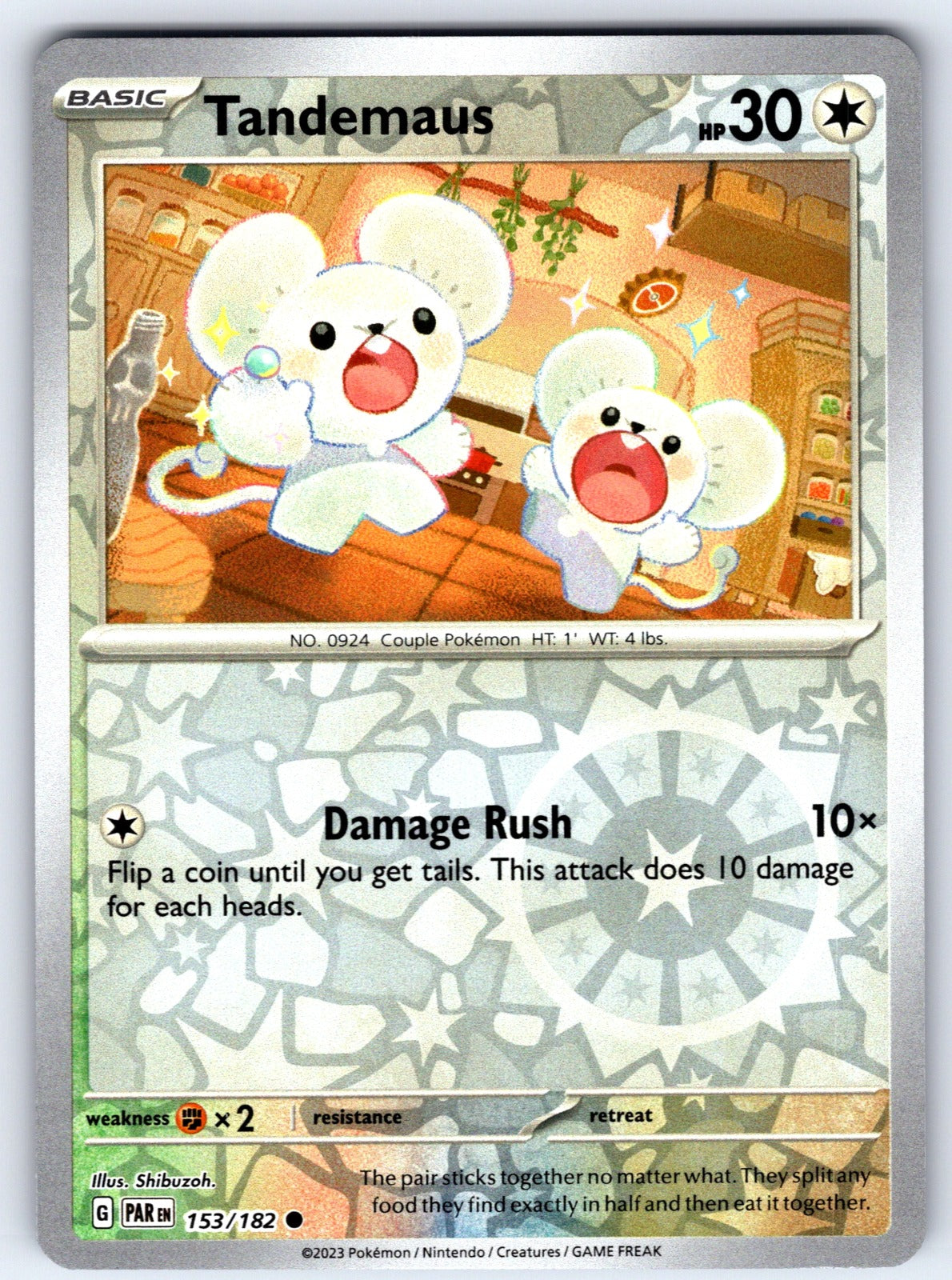 Tandemaus Reverse Holo Common SV04: Paradox Rift 153/182 NM 2023