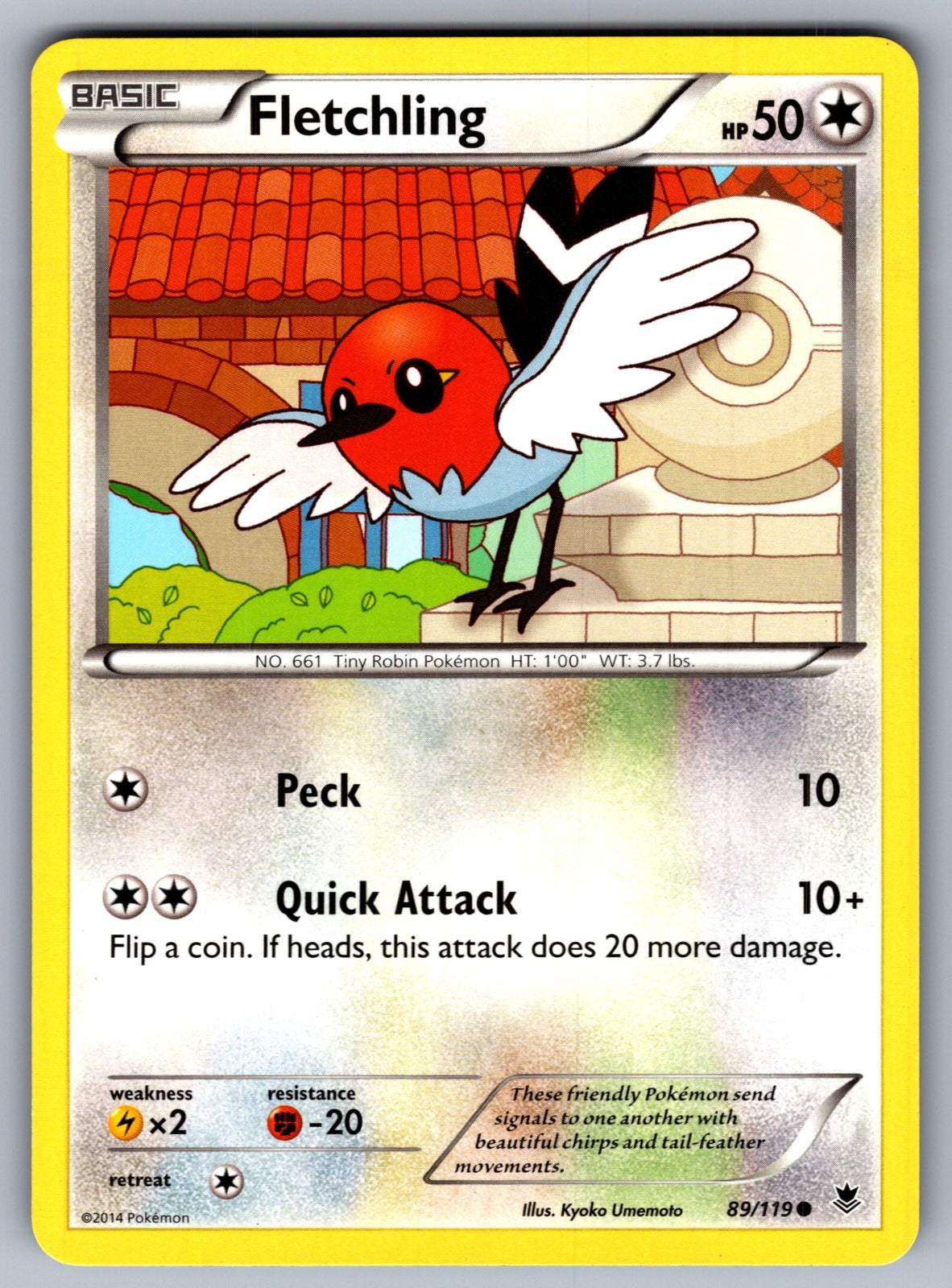 Fletchling Common XY - Phantom Forces 89/119 LP 2014