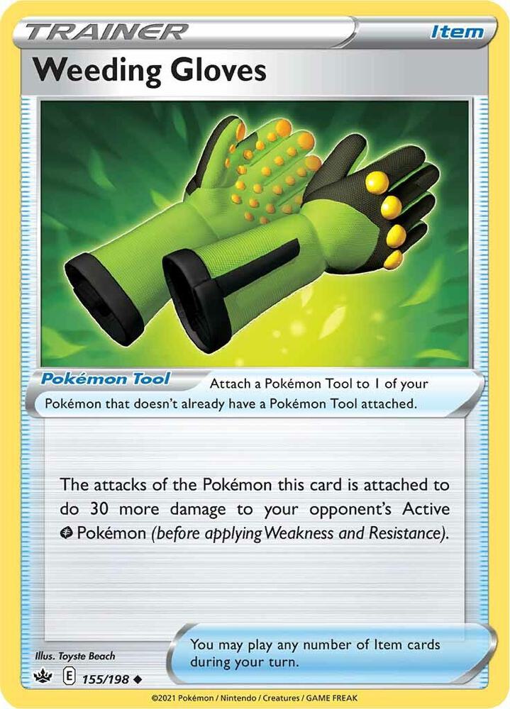 Weeding Gloves Uncommon SWSH06: Chilling Reign 155/198 NM 2021
