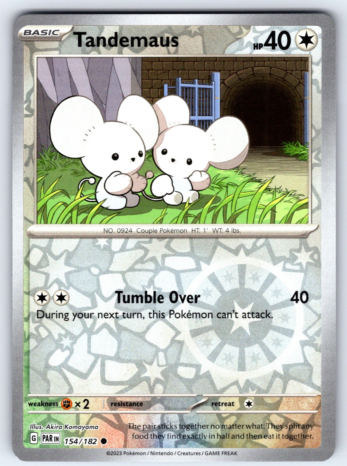 Tandemaus Reverse Holo Common SV04: Paradox Rift 154/182 NM 2023