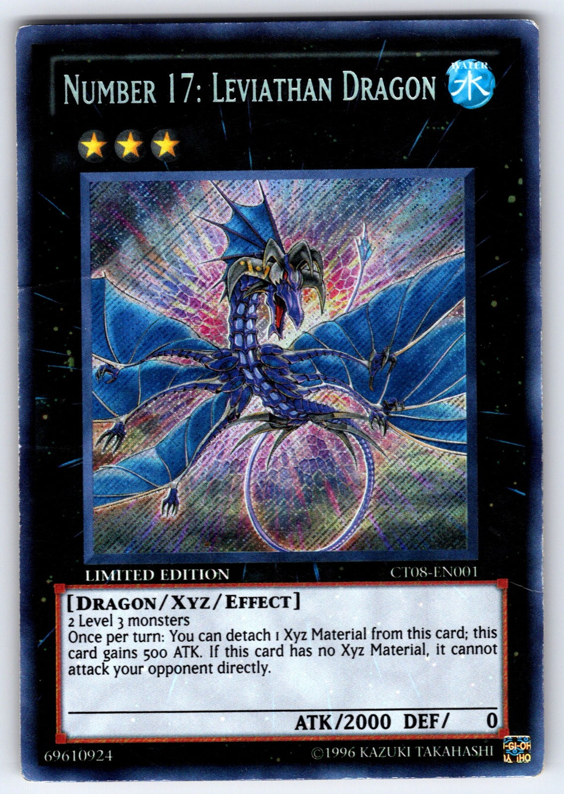 Number 17: Leviathan Dragon Limited Secret Rare 2011 Collectors Tins CT08-EN001 