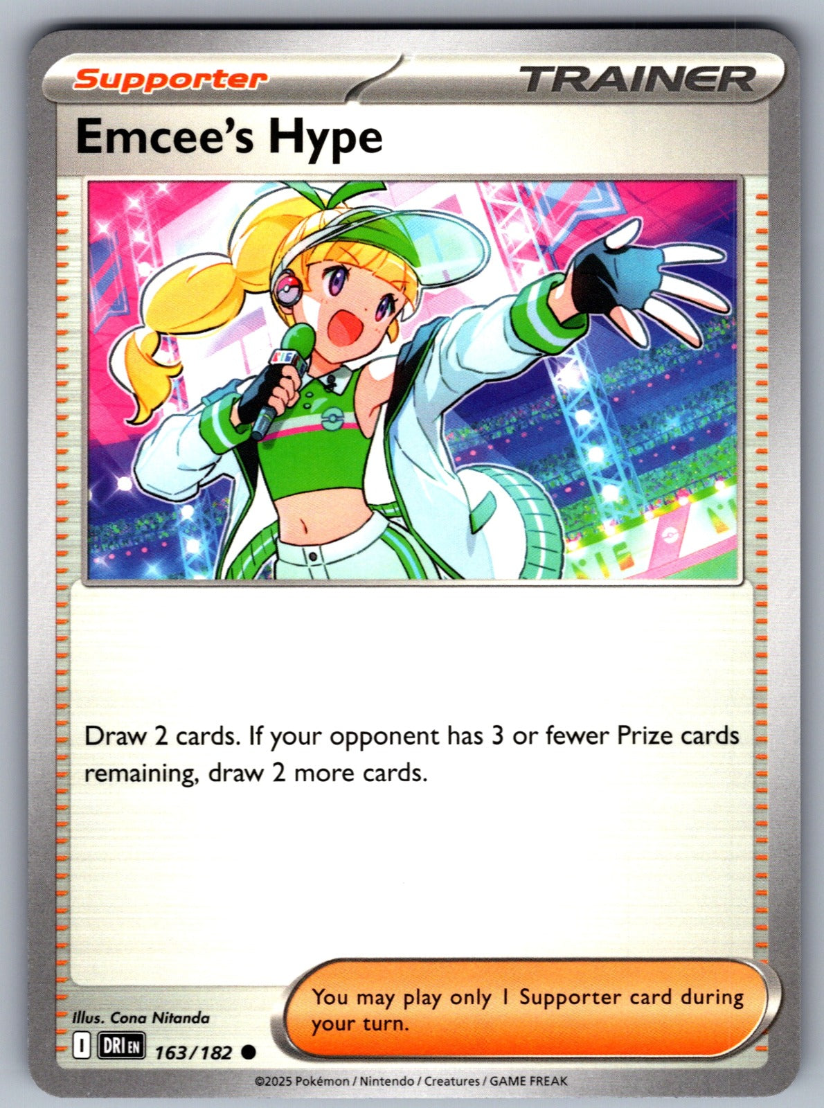 Emcee's Hype Common SV10: Destined Rivals 163/182 NM 2025
