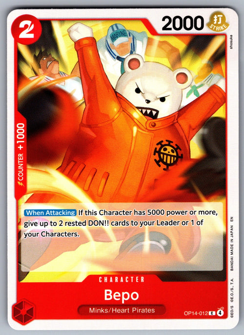Bepo C The Azure Sea's Seven OP14-012 NM 2026