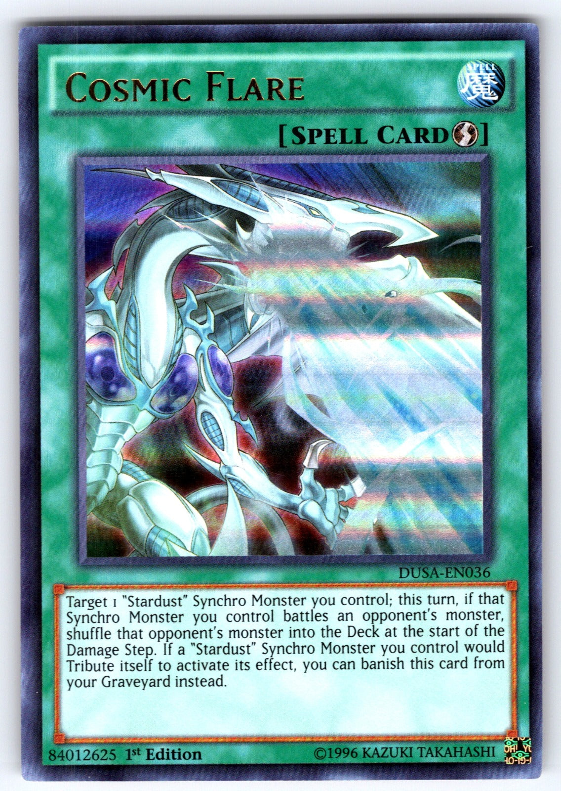 Cosmic Flare 1st Edition Ultra Rare Duelist Saga DUSA-EN036 NM 2017