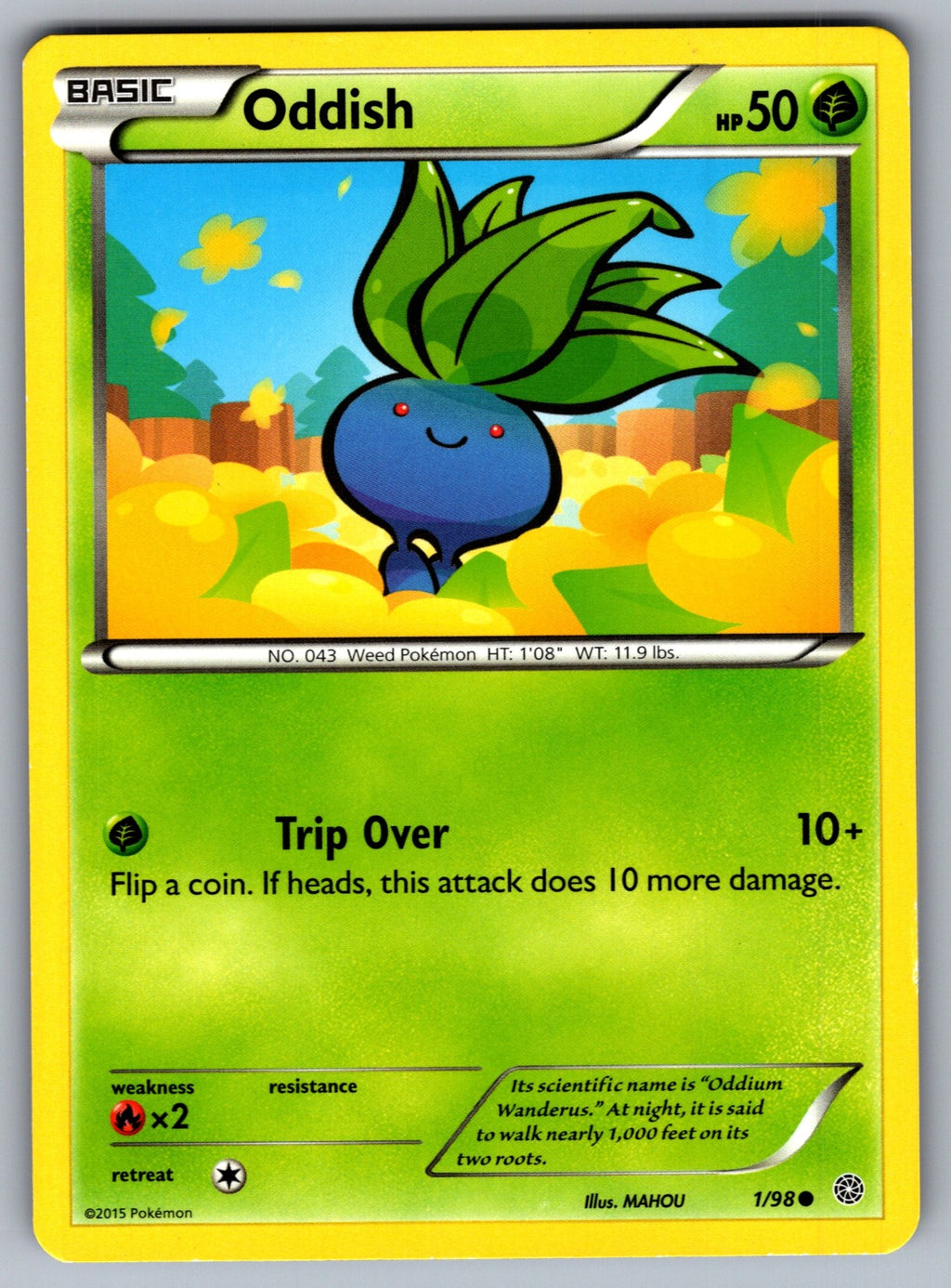 Oddish Common XY - Ancient Origins 1/98 LP 2015