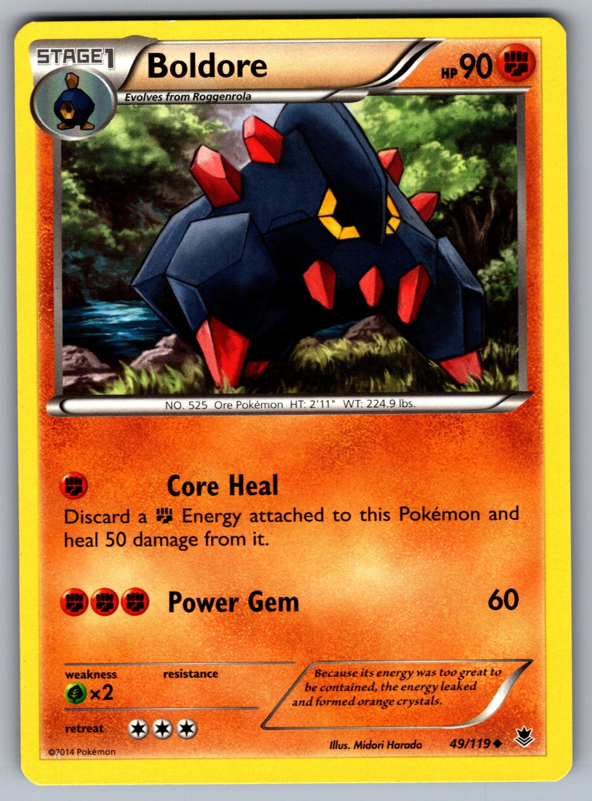 Boldore Uncommon XY - Phantom Forces 49/119 LP 2014