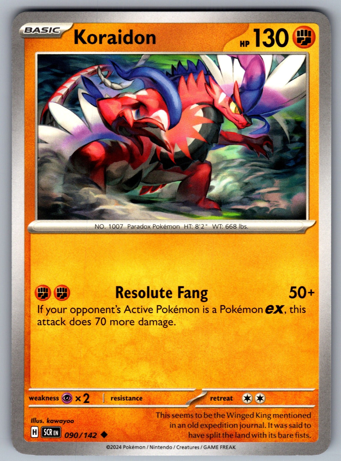 Koraidon Uncommon SV07: Stellar Crown 090/142 NM 2024