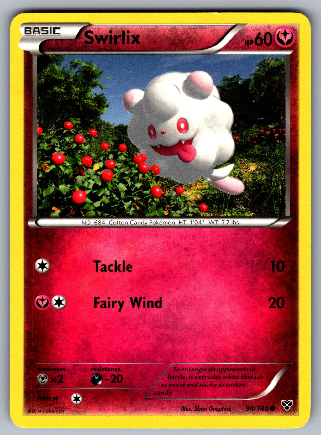 Swirlix Common XY Base Set 94/146 LP 2014