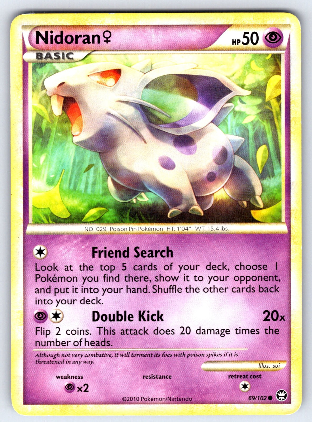 Nidoran F Common Triumphant 69/102 LP 2010