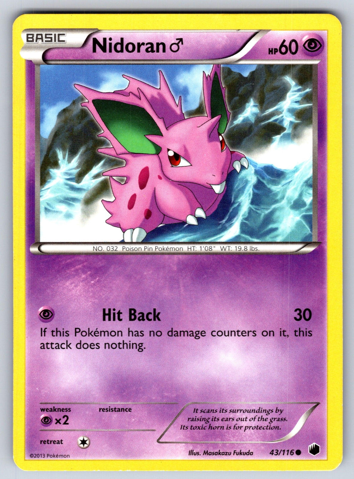 Nidoran M Common Plasma Freeze 43/116 LP 2013