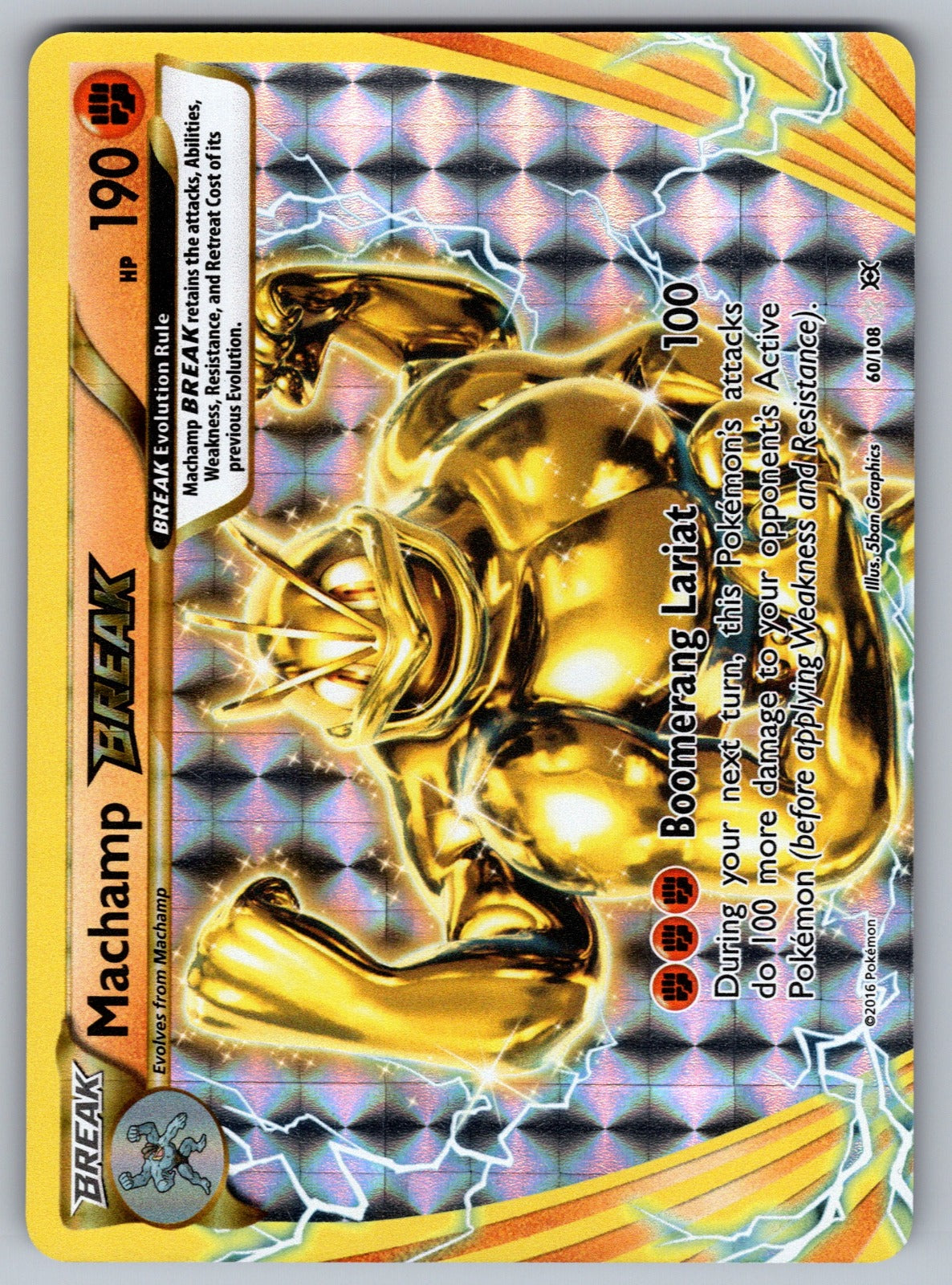 Machamp BREAK Holo Rare BREAK XY - Evolutions 60/108 NM 2016