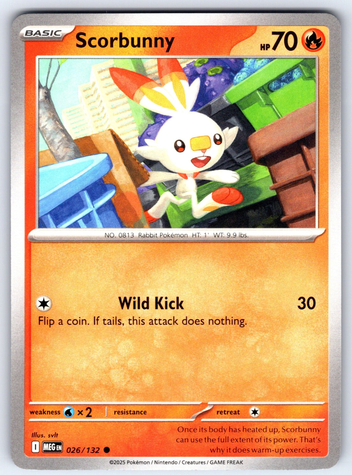 Scorbunny Common ME01: Mega Evolution 026/132 NM 2025