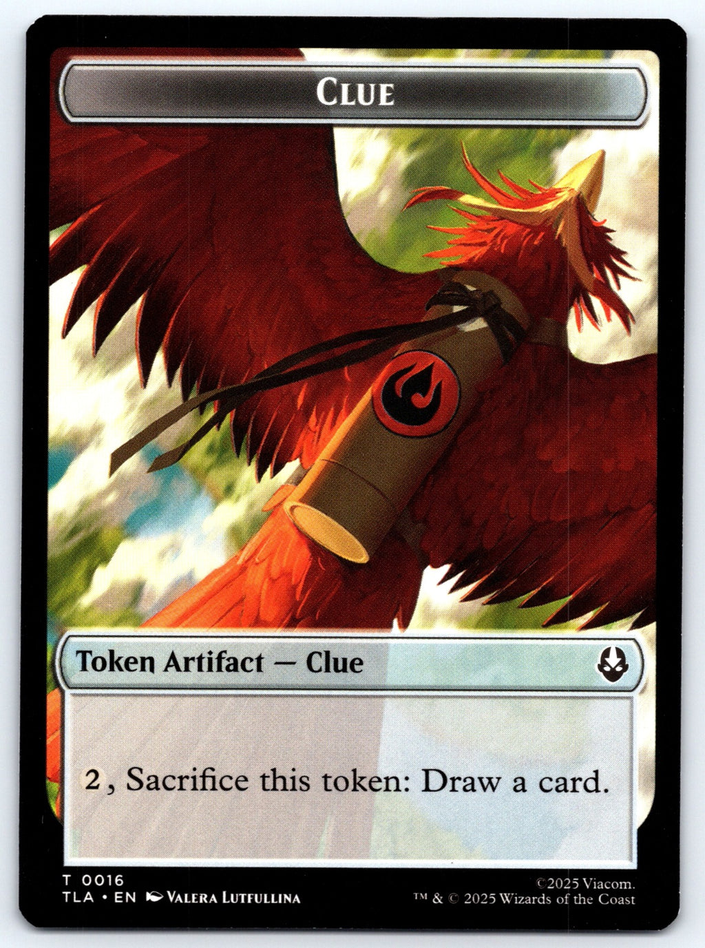 Ally (0008) // Clue (0016) Double-Sided Token T Avatar: The Last Airbender 8 //  (Back)