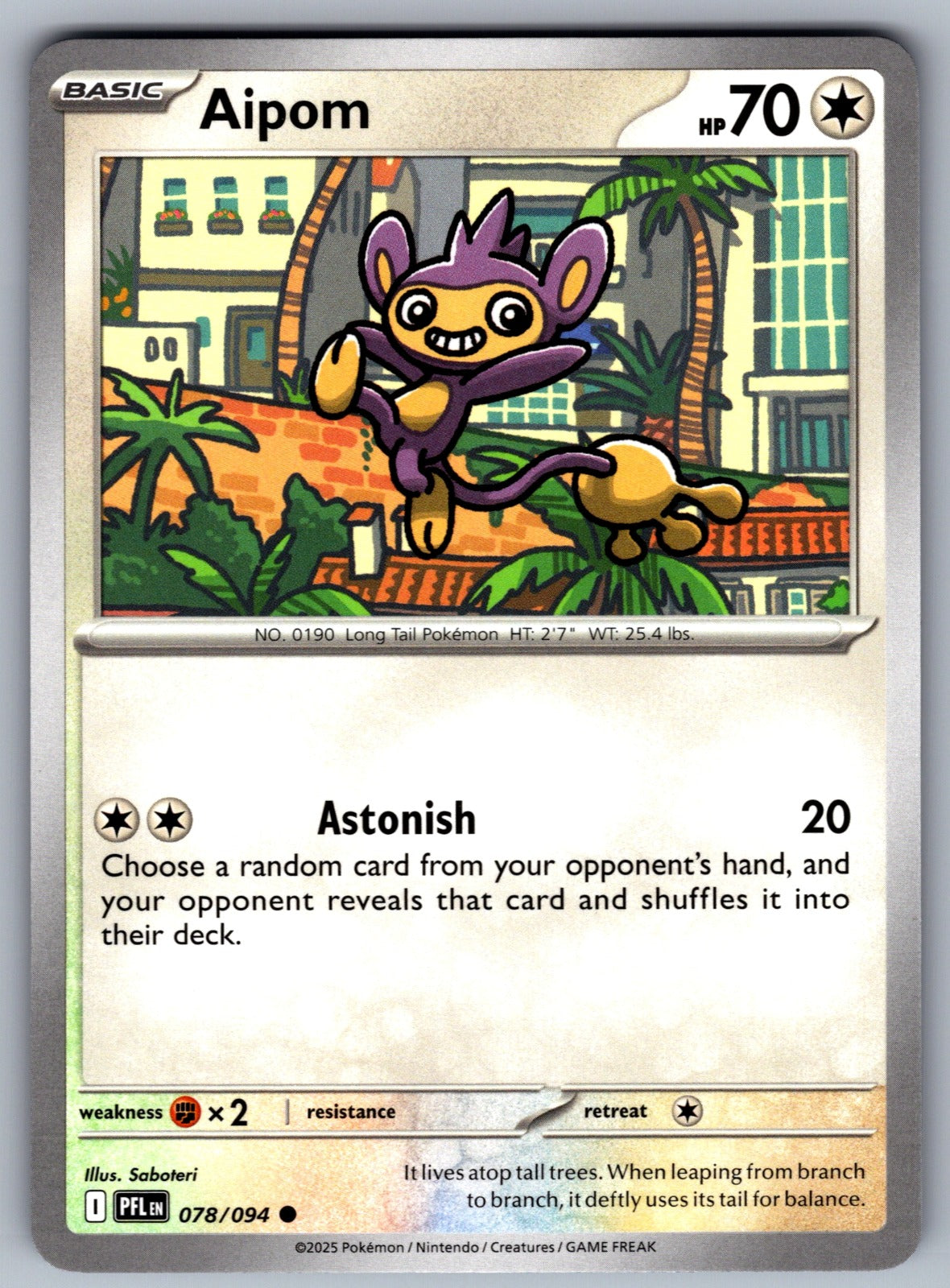 Aipom Common ME02: Phantasmal Flames 078/094 NM 2025