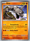 Onix Uncommon SV: Scarlet & Violet 151 095/165 NM 2023