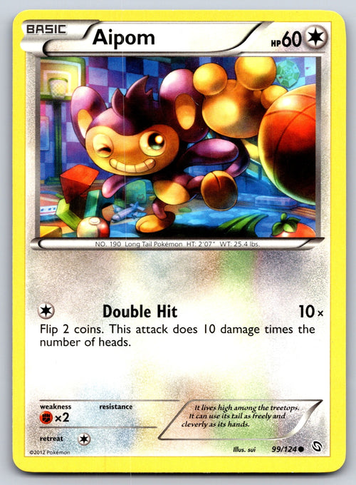 Aipom Common Dragons Exalted 99/124 LP 2012