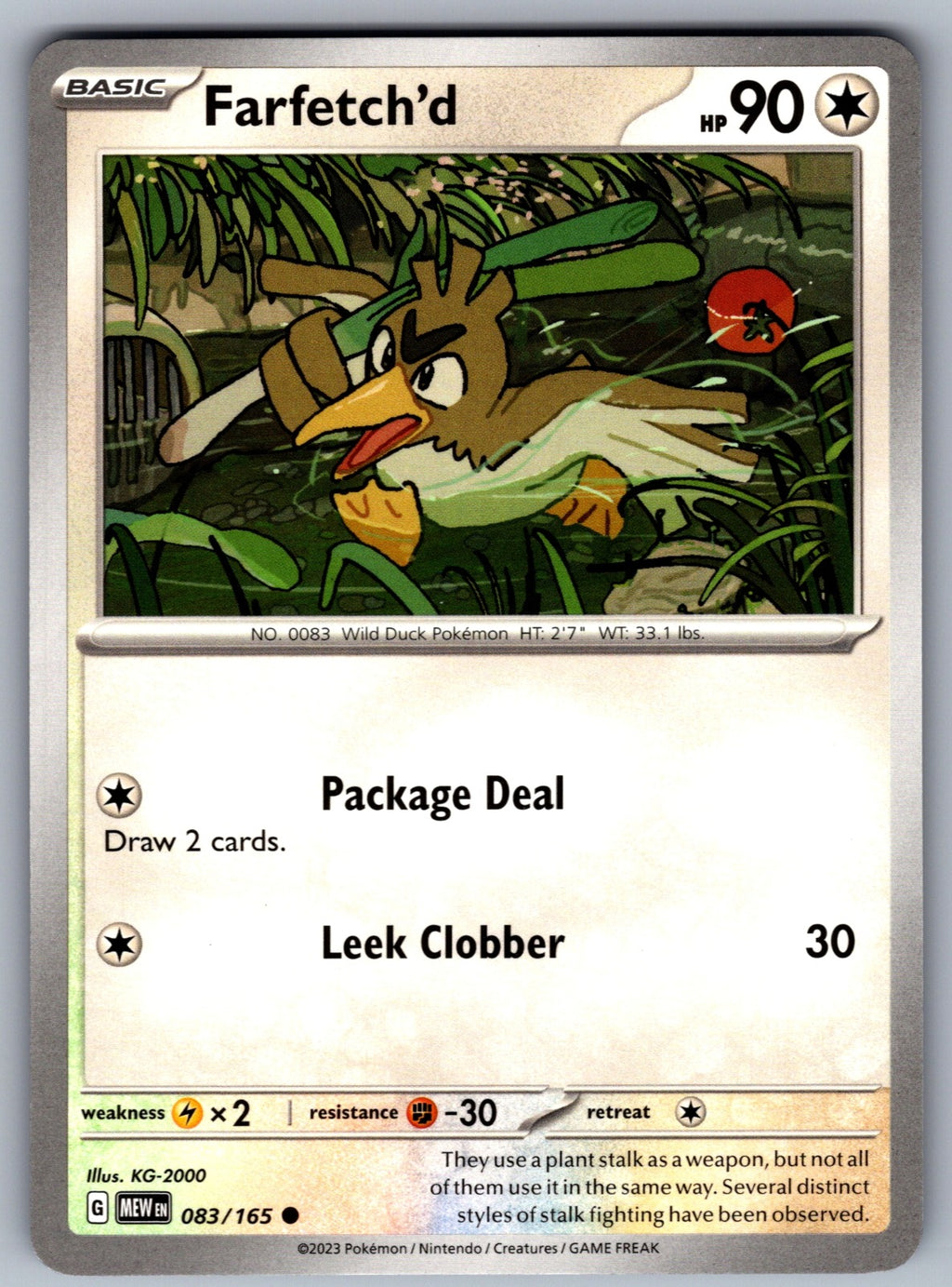 Farfetch'd Common SV: Scarlet & Violet 151 083/165 NM 2023