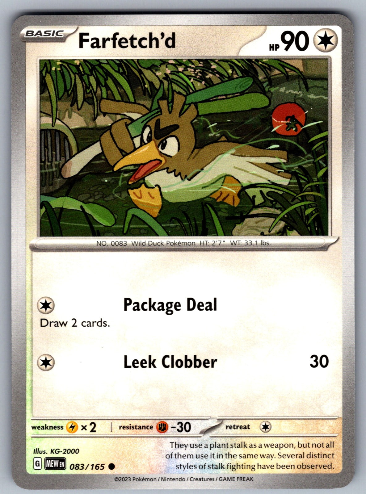 Farfetch'd Common SV: Scarlet & Violet 151 083/165 NM 2023