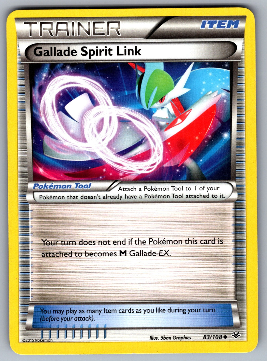 Gallade Spirit Link Uncommon XY - Roaring Skies 83/108 LP 2015