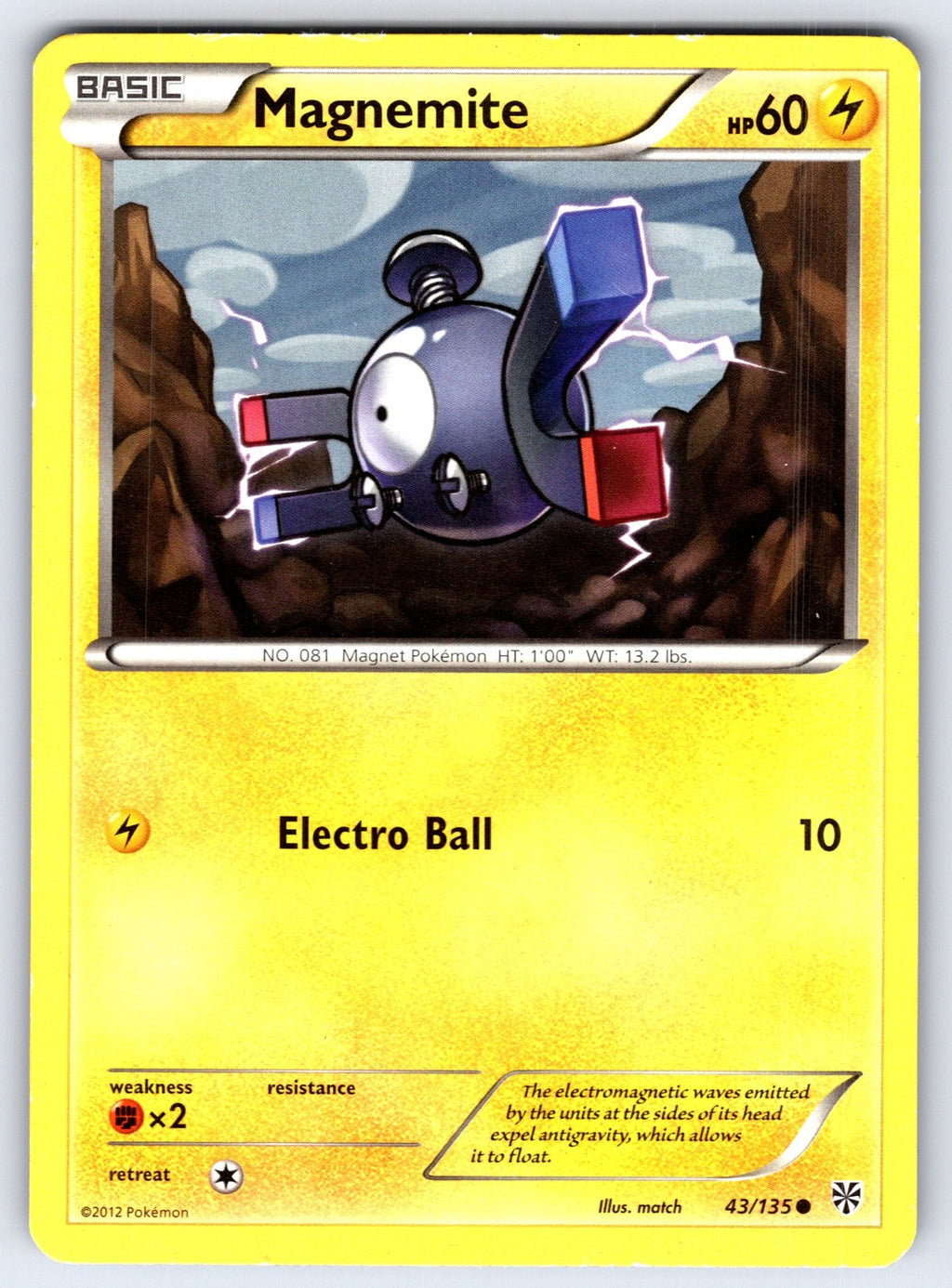 Magnemite (43) Common Plasma Storm 43/135 LP 2013