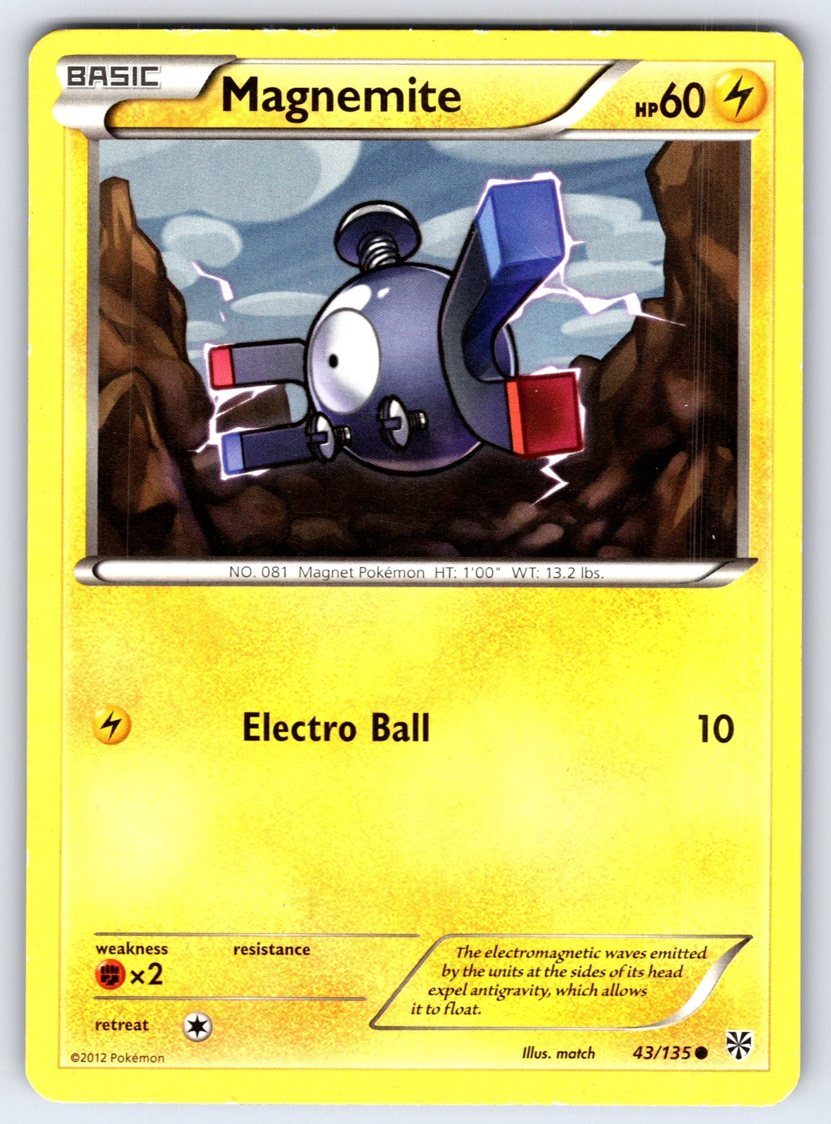 Magnemite (43) Common Plasma Storm 43/135 LP 2013