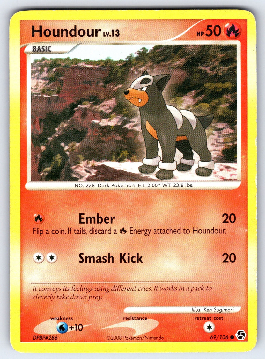 Houndour Common Great Encounters 69/106 LP 2008