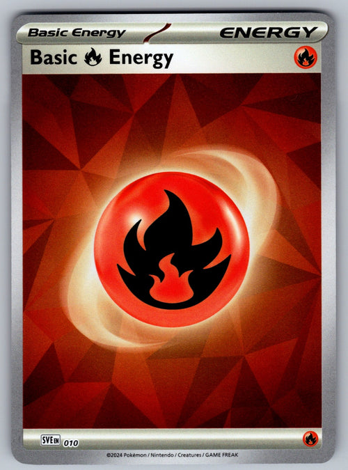 Basic Fire Energy - Holo Common SVE: Scarlet & Violet Energies 010 NM 2023
