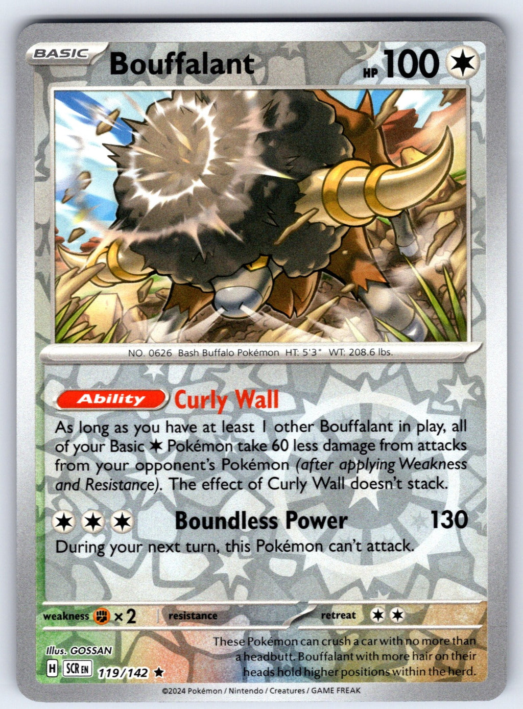Bouffalant Rare Prize Pack Series Cards 119/142 NM 2022