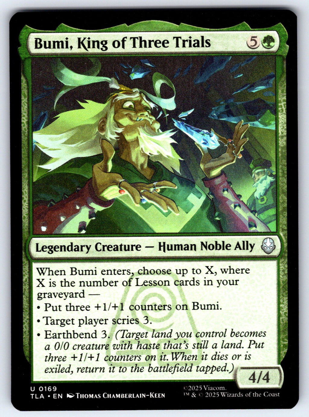 Bumi, King of Three Trials U Avatar: The Last Airbender 169 NM 2025
