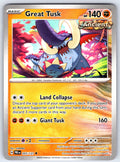 Great Tusk Uncommon SV: Prismatic Evolutions 055/131 NM 2025