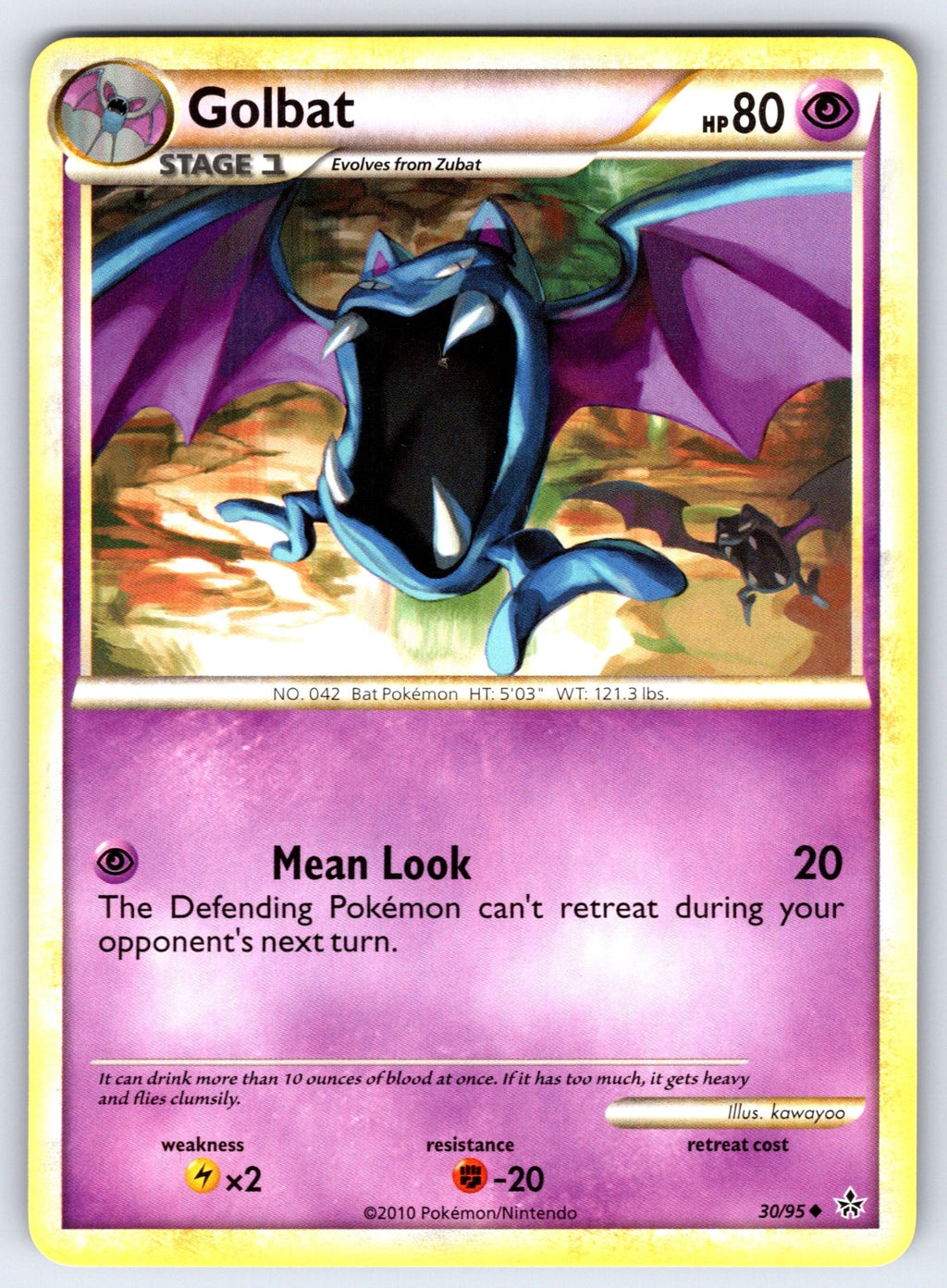 Golbat Uncommon Unleashed 30/95 LP 2010
