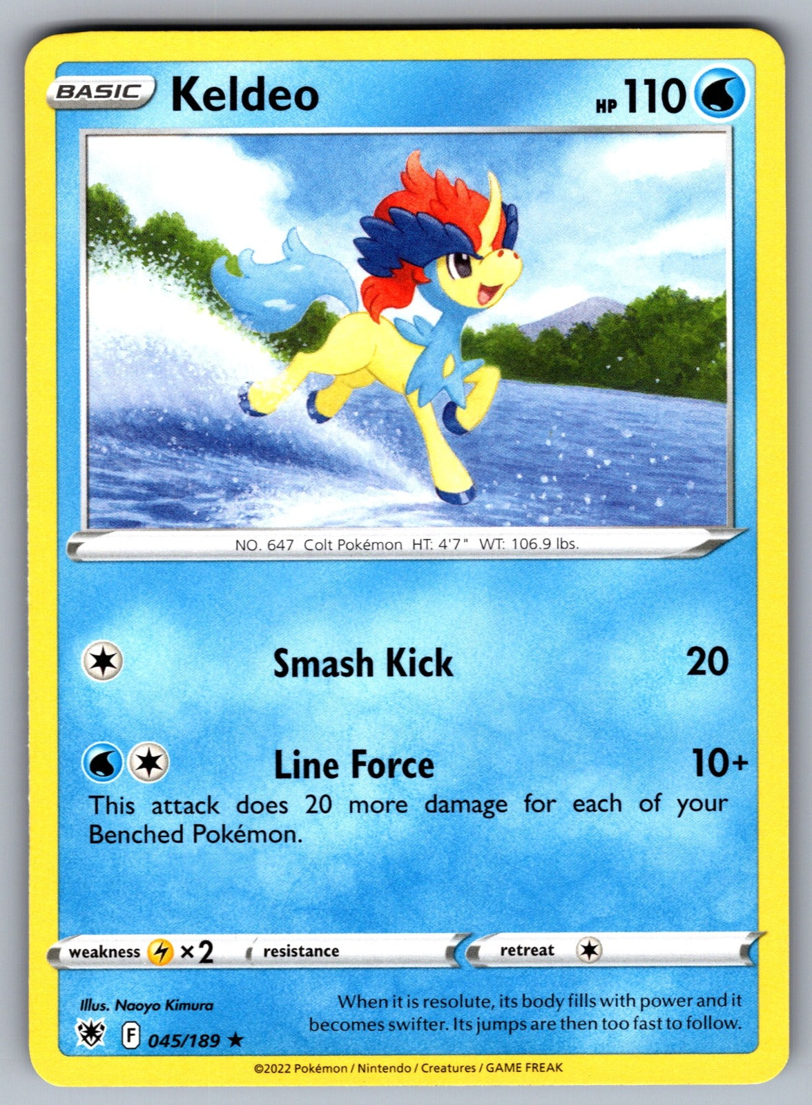 Keldeo Rare Deck Exclusives 045/189 NM 2016