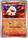 Larvesta Reverse Holo Uncommon SM - Cosmic Eclipse 34/236 NM 2019