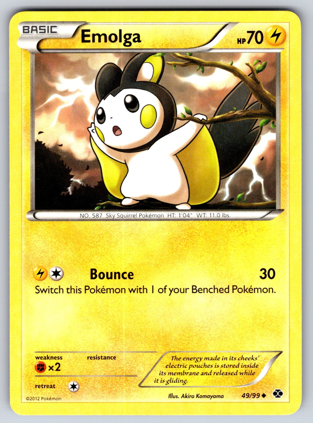 Emolga Uncommon Next Destinies 49/99 LP 2012