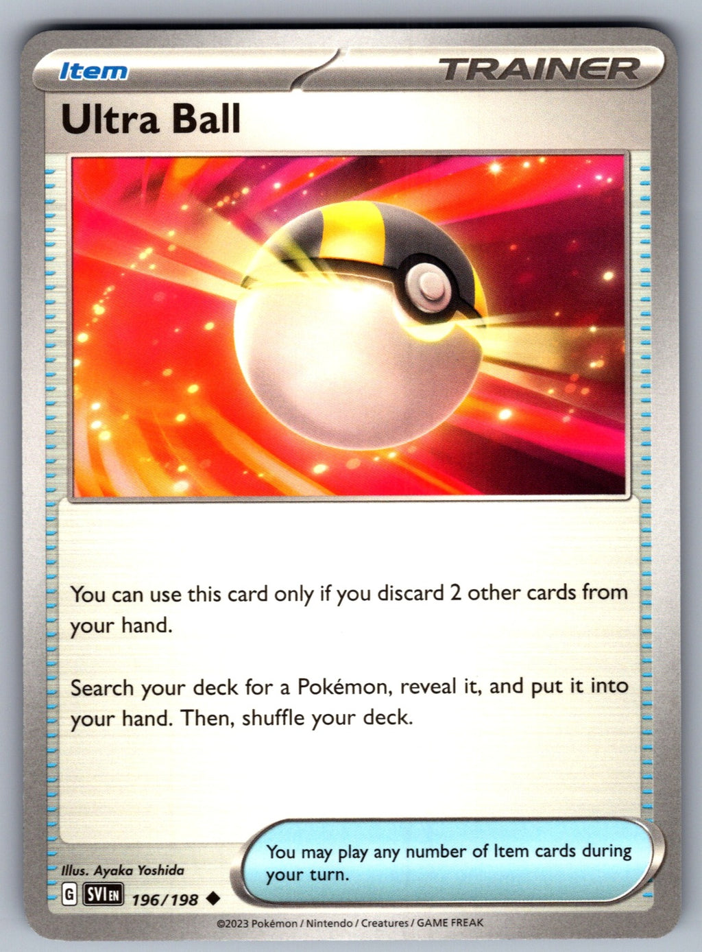Ultra Ball Uncommon SV01: Scarlet & Violet Base Set 196/198 NM 2023