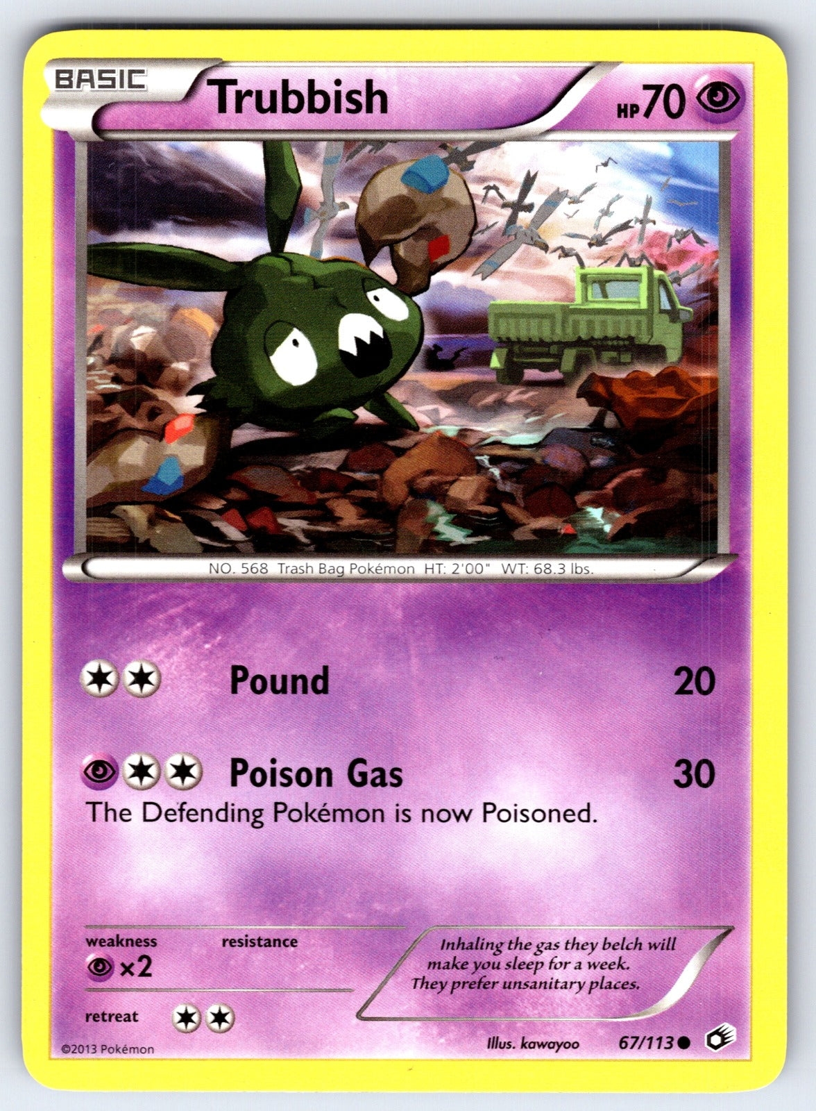 Trubbish Common Legendary Treasures 67/113 LP 2013